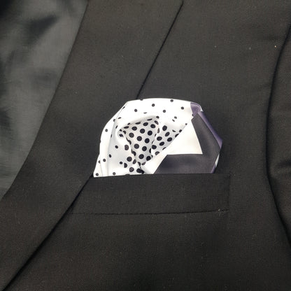 Multi Patterned geometric Pocket Squares