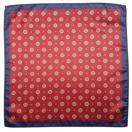 Red Foulard Silk Pocket Squares