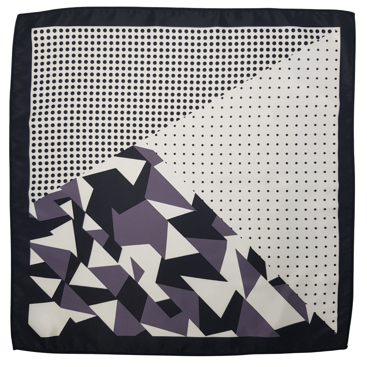 Multi Patterned geometric Pocket Squares