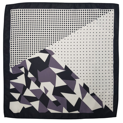 Multi Patterned geometric Pocket Squares