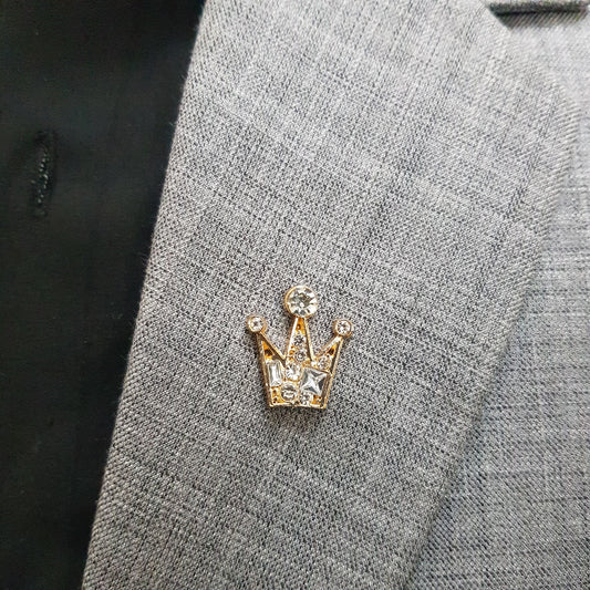 Golden Regal Jewel Lapel Pin