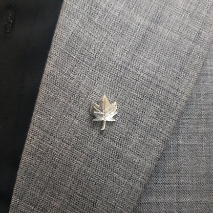 Silver Leaf Lapel Pin