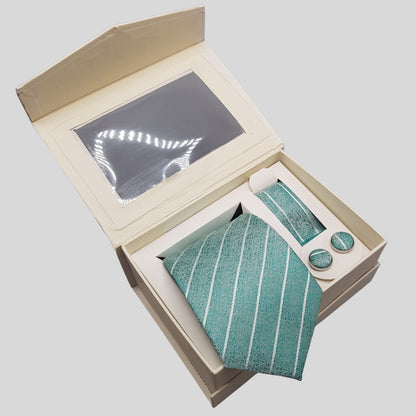 Aqua Strip Tie Set