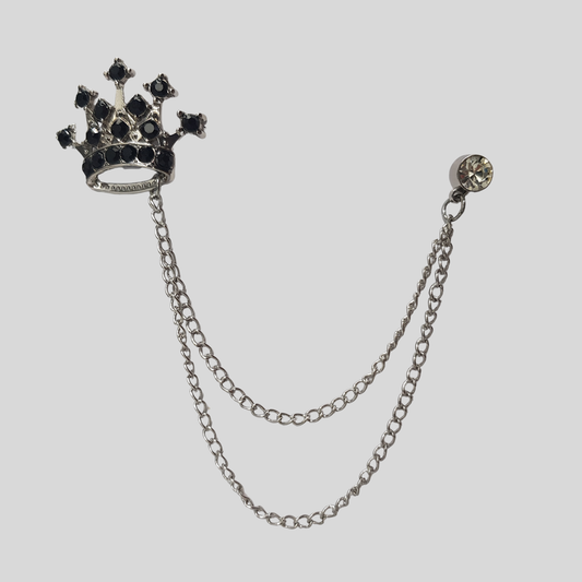 Crown Chain Brooch