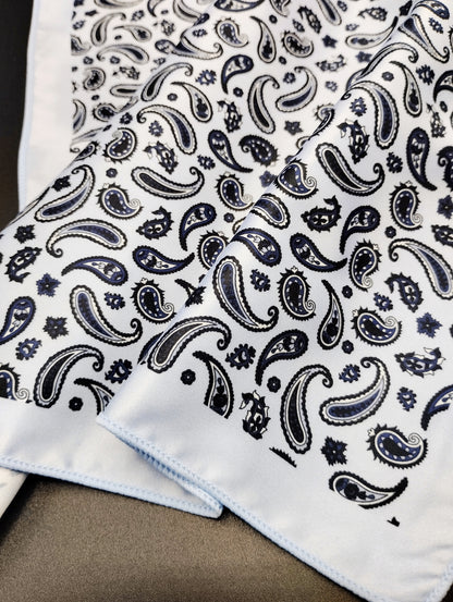 Paisley Print Silk Pocket Squares