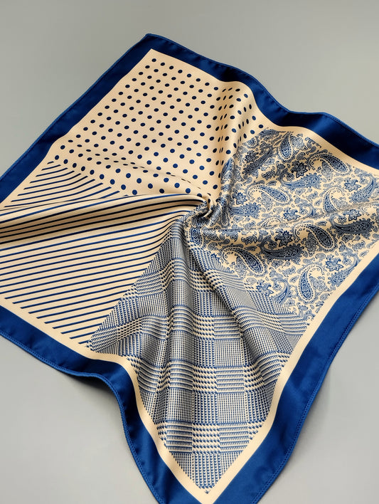 Quad Pattern Pocket Square