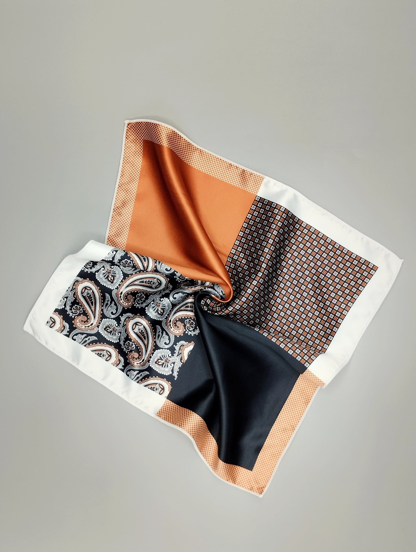 Autumn Paisley Pocket Square