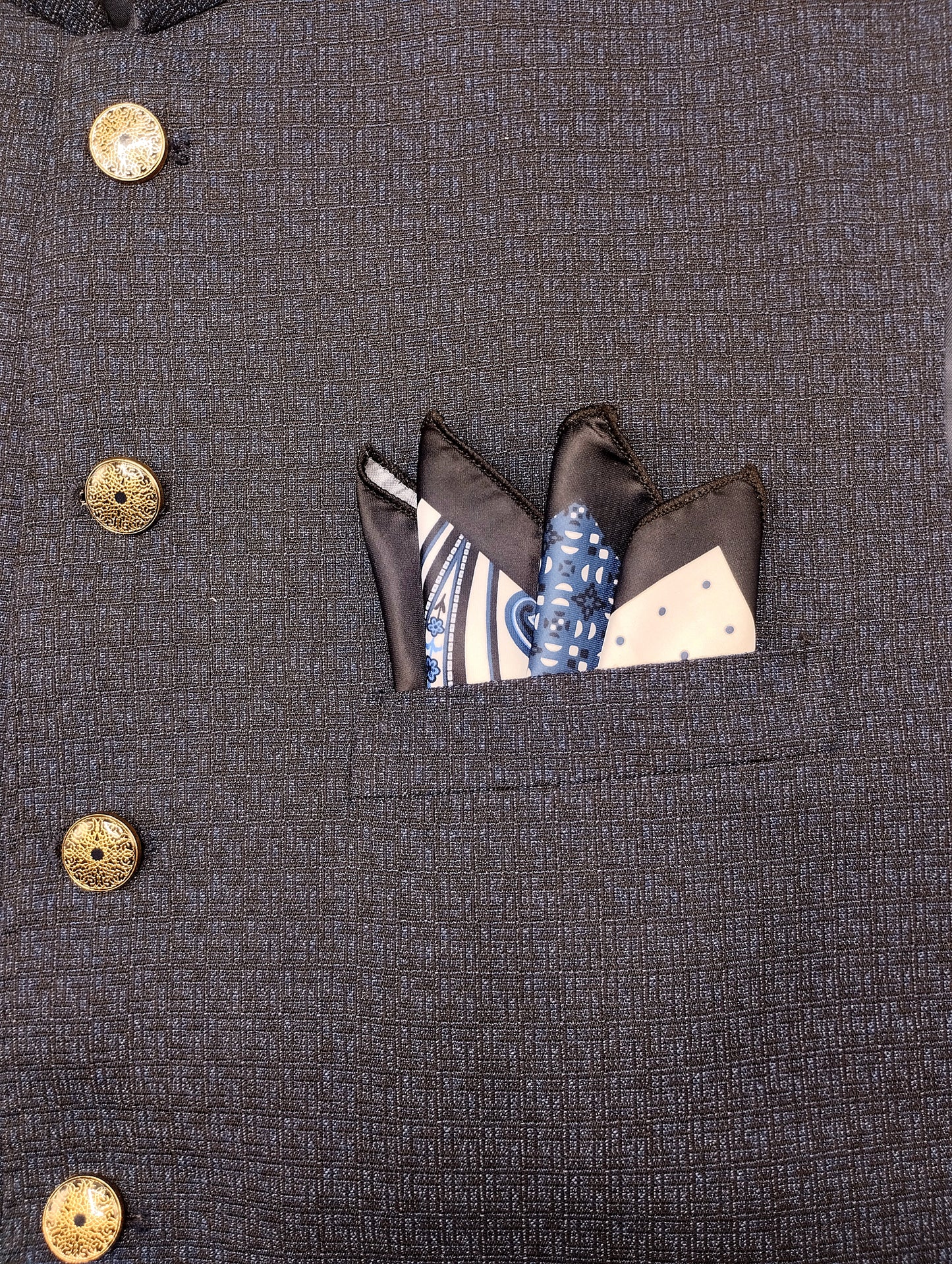 The Indigo Mix Pocket Square
