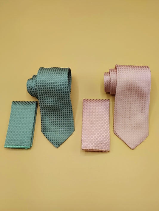 Micro-Grid Jacquard Necktie