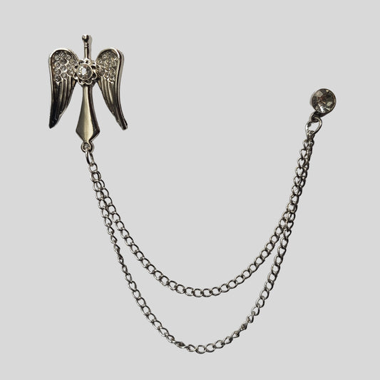 Angel Wing Chain Brooch