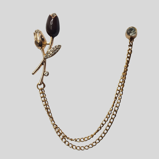 Golden Rose Brooch