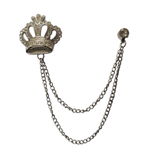 Crown Chain Brooch