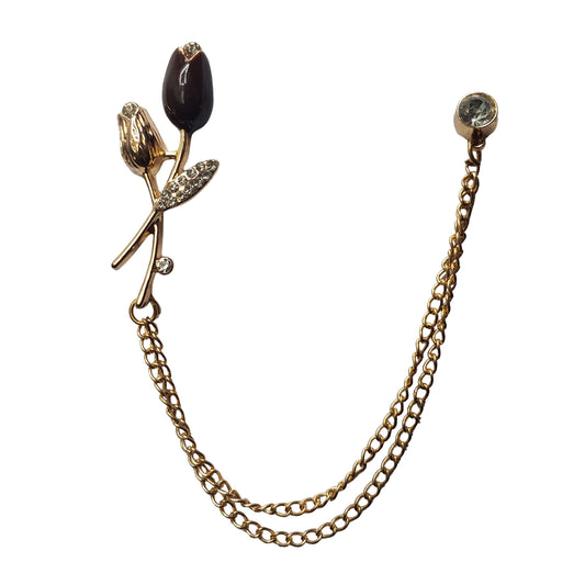 Golden Rose Brooch